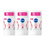 Nivea Dry Comfort Antibacterial Stick Deodorant Women 50ml 3, 5 Pack