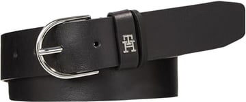 Tommy Hilfiger Women's Essential Effortless 3.5 AW0AW15767 Belts, Black, 75