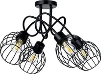 Orno Marbella Taklampe, Hengende Lampe, Maks Effekt. 4X60w, E27, Svart