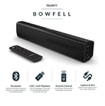 **New-Majority Bowfell Compact-Soundbar with Optical,AUX+RCA USB Playback 50W**