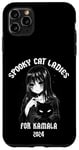 Coque pour iPhone 11 Pro Max Chat effrayant pour Kamala Harris Tim Walz 2024 Crazy Cat