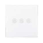 EU 433Mhz 3 Gang Smart WIFI Interrupteur de lumière Interruptor Touch Wall Power Switch App Télécommande Intelligent Switch Fonctionne avec Alexa Google Home