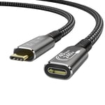 YIWENTEC USB4 8K 0.8M Cable Thunderbolt 4 Compatible USB 4 Type-c Male to Female Extension Cable Ultra HD 8K@60Hz 100W Charging 40Gbps Data Transfer Compatible with External SSD eGPU USB-C Docking