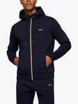 BOSS Saggy Zip-Up Hoodie, Dark Blue