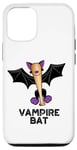 Coque pour iPhone 12/12 Pro Jeu de mots amusant en forme de chauve-souris vampire