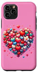 iPhone 11 Pro Cute Heart with Flowers and Hearts for Valentine's Day Case