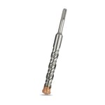 Meccion SDS Plus Hammer Drill Bits 20mm x 200mm, Professional Tungsten Cross Tip Rotary Impact Drill bit for Masonry, Brick, Concrete