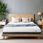 Tanhk - Matelas Double 140x200, 20cm, Wave Flow Smart Comfort en mémoire, Soutien orthopédique avec technologie de circulation d'air frais Tissu