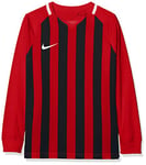 Nike Striped Division III LS Maillot Enfant University Red/Noir/Blanc/Blanc FR : M (Taille Fabricant : M)