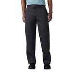 Dickies Men's Double Knee Work Workwear Trousers, Black, W36/L34