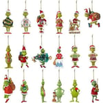 God Jul Grinch Ornament Julgran Hängande Dekoration Figur Hänge -sz.11977 Style 8