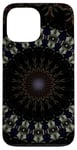 iPhone 13 Pro Max Dark Fantasy Mandala Pattern Beige And Blue Case