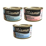 Ekonomipack:  Miamor Paté 24 x 85 g - Multibox Fisk (3 sorter)