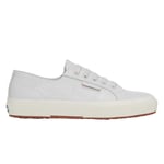 Superga Womens/Ladies 2750 Snake Print Grain Leather Trainers (Optical White) material_Synthetic - Size UK 5