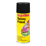 SupaDec Spray Paint 400ml Gloss Black - Interior Exterior Multi Purpose