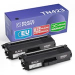 Black Point Lot de 2 Premium Cartouches de Toner pour TN-423BK TN-423 TN423 TN-421BK TN-421 TN421 - Noir - pour Brother MFC-L8690CDW MFC-L8900CDW DCP-L8410CDW HL-L8260CDW HL-L8360CDW DCP-L8410CD L8690