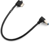 Câble Micro Usb 3.0 Coudé Vers La Gauche À 90 ° ° Vers Usb Type A 3.0 Abwärts Dd Adaptateur + Câble De Chargement Et De Données 27 Cm[X274]