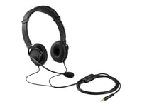 Kensington Hi-Fi Headphones with Mic - Écouteurs avec micro - sur-oreille - filaire - jack 3,5mm