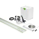 Scie circulaire portative plongeante FESTOOL HK 85 EB-Plus-FS + Rail de guidage FS 1400/2 et lame de scie Ø 230 mm - 576138