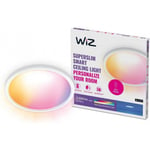 WiZ SuperSlim taklampa, rund, vit, WiFi, 22 W, RGB, 2200-6500 K, 2600 lm