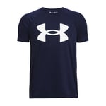 Under Armour Boys Ua Tech Big Logo T-Shirt, Midnight Navy, 14-16 Years EU