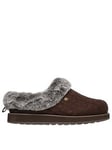 Skechers Sweater Slipper W/ Memory Foam, Brown, Size 8, Women