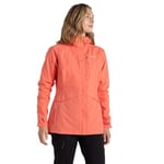 Craghoppers Womens Caldbeck Waterproof Jacket With Hood, Deep Coral, 16 EU