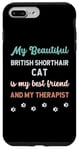 Coque pour iPhone 7 Plus/8 Plus Mère de chat britannique à poil court, propriétaire, amante, thérapeute et amie