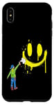Coque pour iPhone XS Max Bombe de peinture graffiti années 80 bébé garçon fête peut rainurer