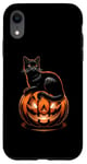 iPhone XR Black Cat Halloween Costume Pumpkin For Women Case