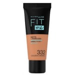 Soins visage Maybelline New York  FIT ME MATTE+PORELESS foundation 332-golden