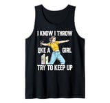 axe throwing girl funny axe throwing quote for girls women Tank Top