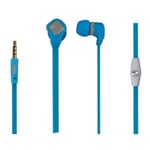 WE Ecouteurs avec micro - 1.20 m - jack 3.5 mm - 98dB - Bleu et gris