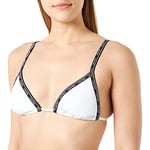 Calvin Klein Women's Triangle-rp Kw0kw01977 Triangle Bras, White (Pvh Classic White), S