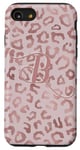 iPhone SE (2020) / 7 / 8 Letter B Initial Leopard Rose Pink Cheetah Monogram Case