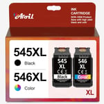 545 546 XL Cartouches d'encre pour Canon PG-545XL CL-546XL Remplacement pour Canon Pixma TR4550 TS3150 MG2550s MG2555s MX495 MG2950 MG2450 TR4551 MG3050 MG2550 TS3151 (Noir et Couleur)