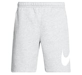 Nike M NSW Club Short BB Gx Shorts de Sport Homme DK Grey Heather/White/(White) FR: XL (Taille Fabricant: XL-T)