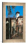 Kunst für Alle 'Image encadrée de Martin Rico Y Ortega La Torre de Las de Damas en la Alhambra, d'art dans Le Cadre de Haute qualité Photos Fait Main, 30 x 40 cm, Argent Raya