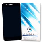 Visiodirect® Ecran Complet Pour Huawei Honor 8 Noir Vitre Tactile + Ecran Lcd De Telephone Portable