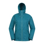 Mountain Warehouse Womens/Ladies Swerve Packaway Waterproof Jacket (Teal) - Size 18 UK