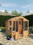 Mercia 8 X 6 Traditional Apex Greenhouse Combi Shed