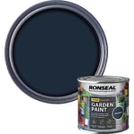 Ronseal RSLGPBLKB250 GPBLKB250 Garden Paint Black Bird 250ml, 250 ml