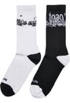 Urban Classics Major City 030 Socks 2-Pack (black/white,39-42)