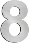 6in Numero maison Numéros de maison numero maisonchiffres de boite aux lettres numero maison design en acier inoxydable 304 massif Hauteur 6in/15.3mm(8)