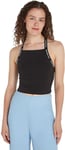 Calvin Klein Jeans Women Tank Top Cropped, Black (Ck Black), XL