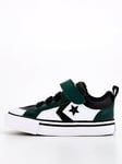 Converse Infant Sport Lux Pro Blaze Strap Trainers, Green, Size 2 Younger