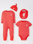 Liverpool FC Baby Liverpool 4 Pack Gifting Set, Red, Size Age(Months): 3-6 Months