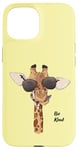 iPhone 15 Be Kind Giraffe Yellow Phone Case