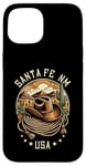 Coque pour iPhone 15 Santa Fe Nouveau Mexique Style Rétro Sud-Ouest