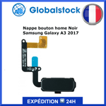 Nappe bouton home Noir pour Samsung Galaxy A3 2017  (A320F)